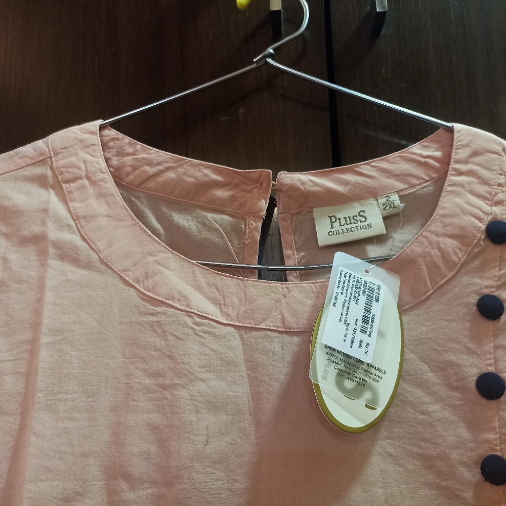 Side slit cotton kurta(size XXL) - Picture 9 of 10